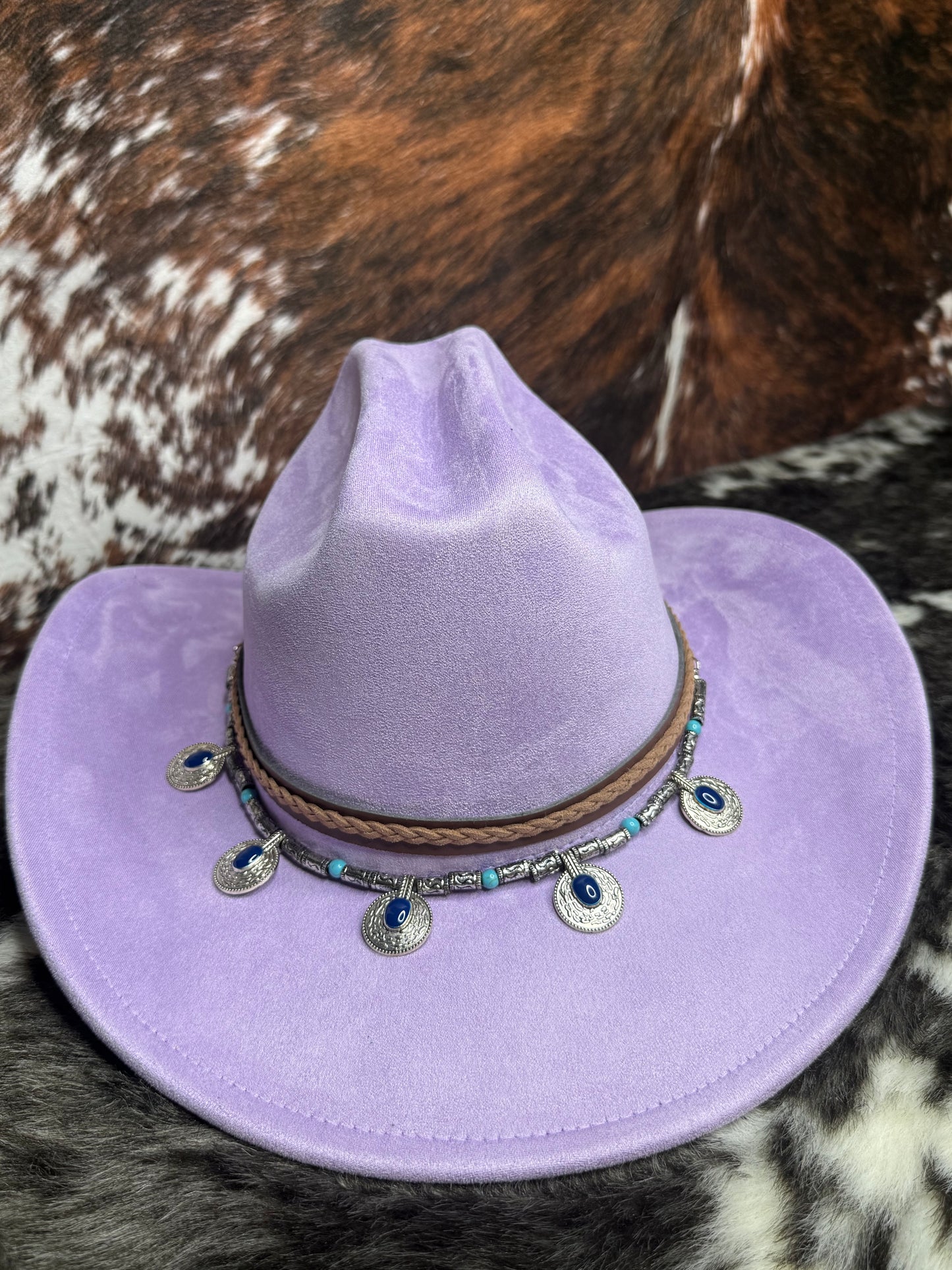 Premium Medallion Suede Cowboy Hat
