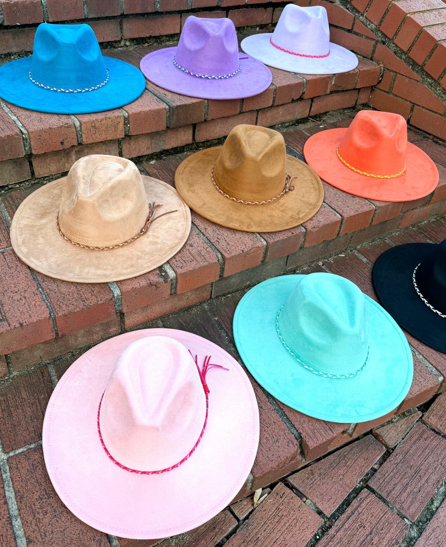 Vegan Suede Classic Wide Brim-Style Hat – Unisex ,Adjustable & Stylish Suitable for Pyrography, Laser Engraving - Accessorizmee