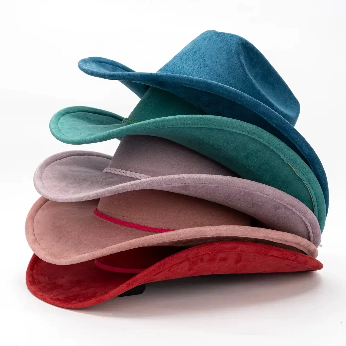 Premium Suede Cowboy Hat - Adjustable Straps Inside, Unisex Design, Size 56-58cm, Western Style, Fashionable & Functional, Shipped in a Box - Accessorizmee
