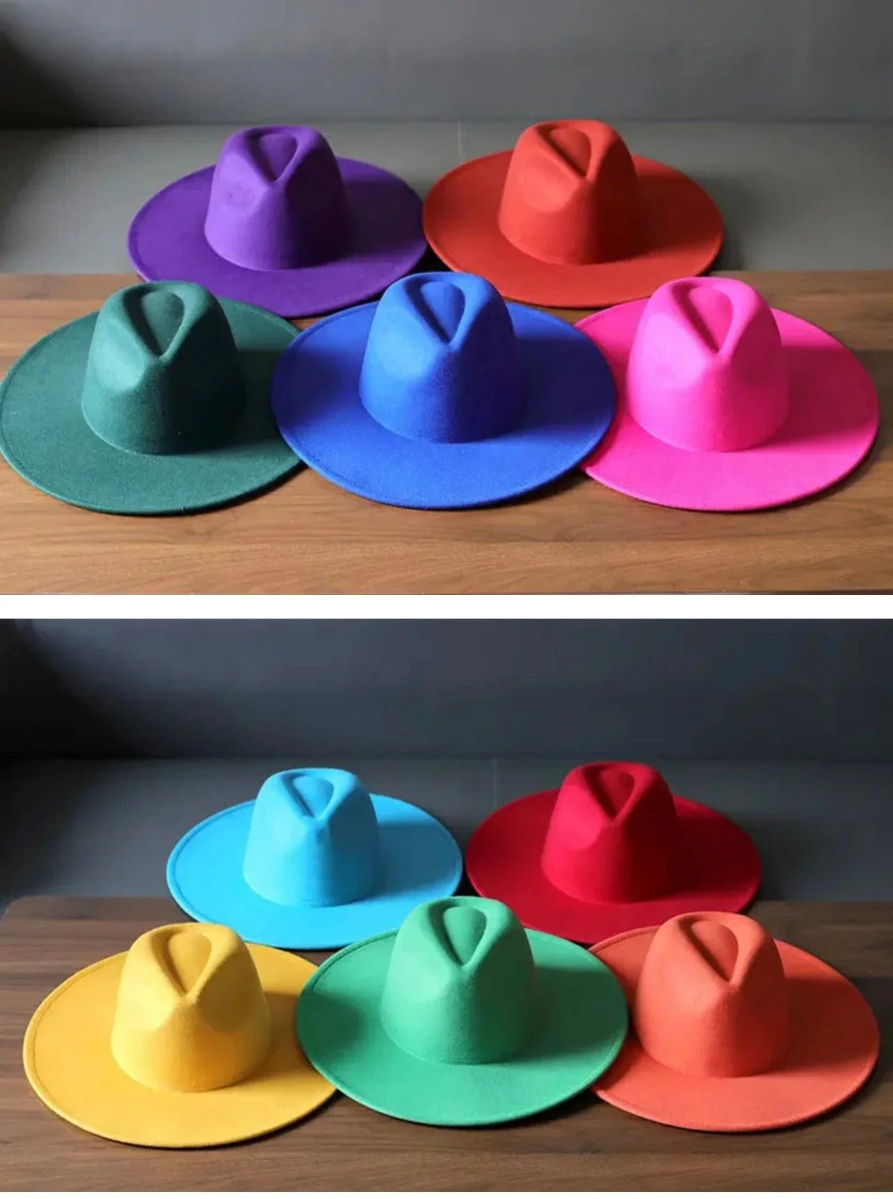 Black Wide Brim Fedora Hat - Accessorizmee