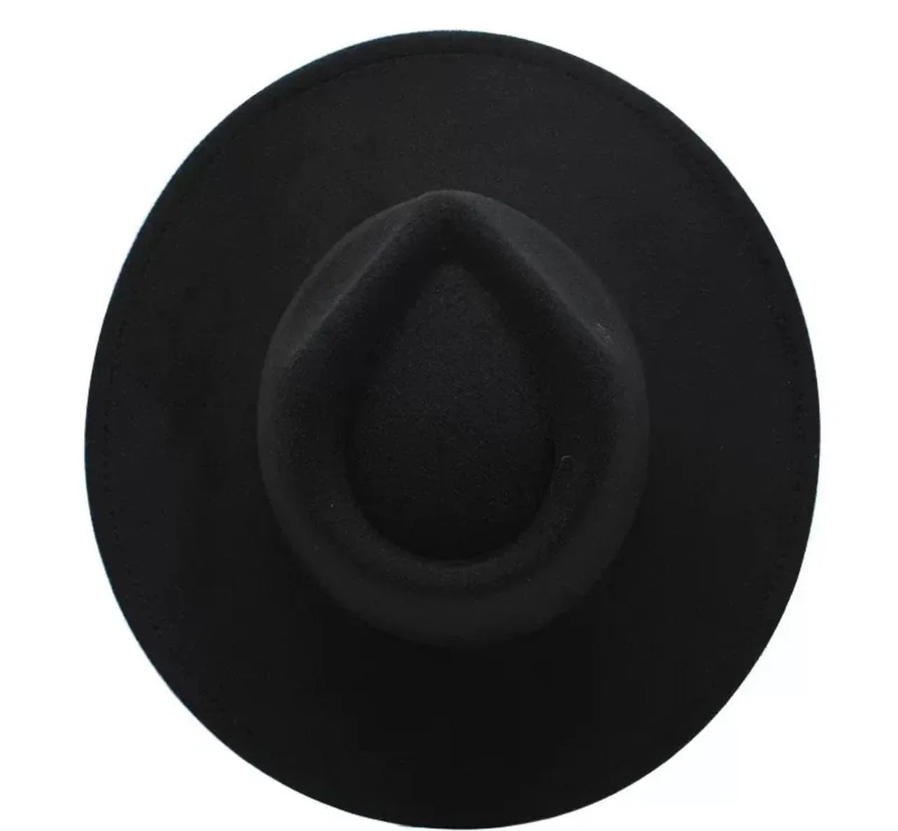 Black Wide Brim Fedora Hat - Accessorizmee