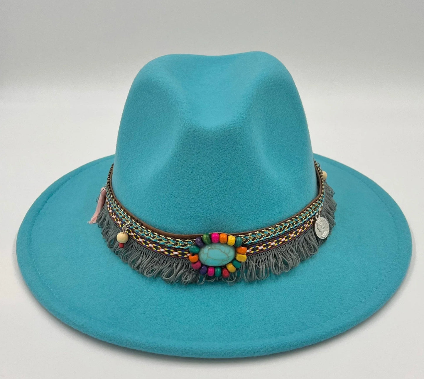Boho Stiff Fedora Hat - Accessorizmee