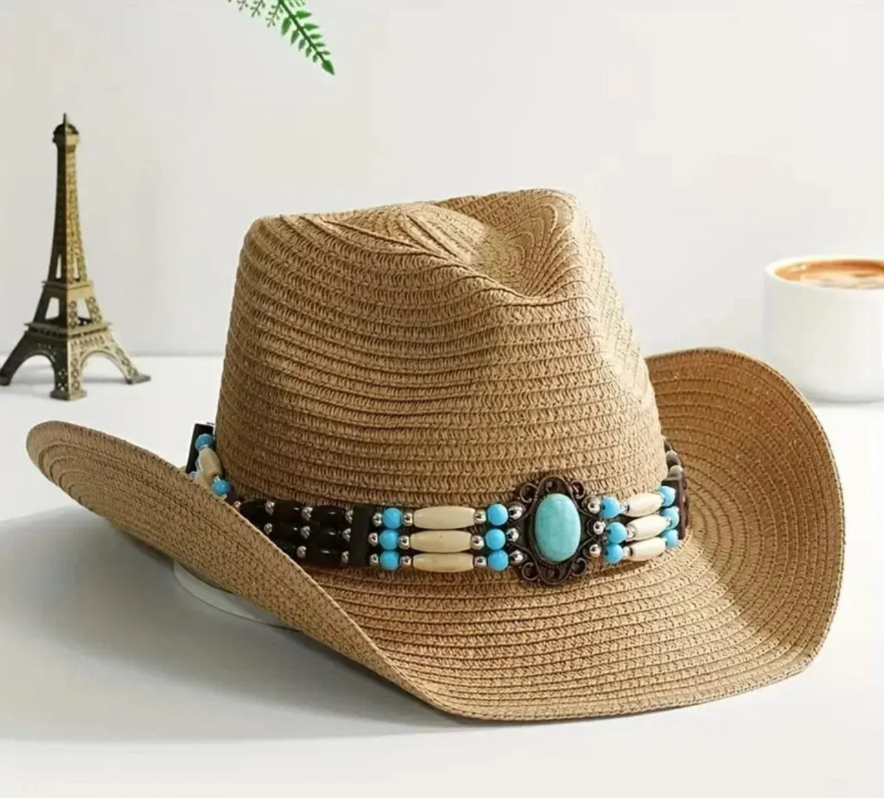 Cowboy straw hat - chino - Accessorizmee
