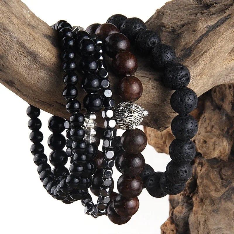 Handmade Stone Wood- bracelet - Accessorizmee