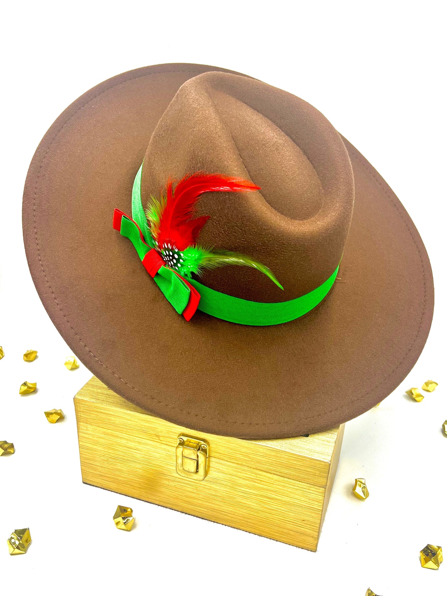 Luxury Fedora Hat-Coffee - Accessorizmee