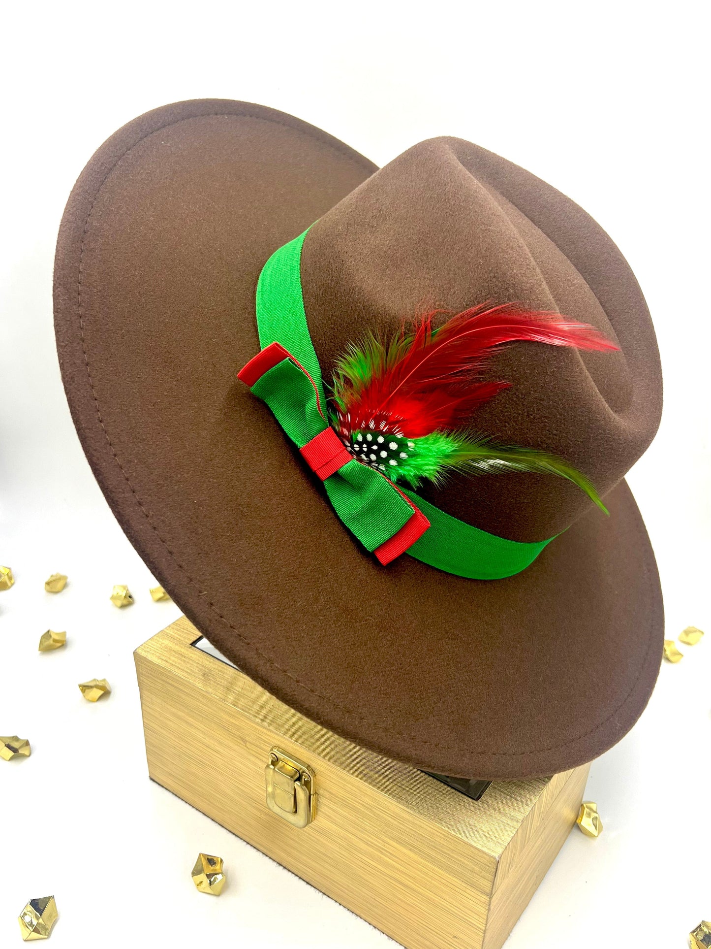 Luxury Fedora Hat-Coffee - Accessorizmee