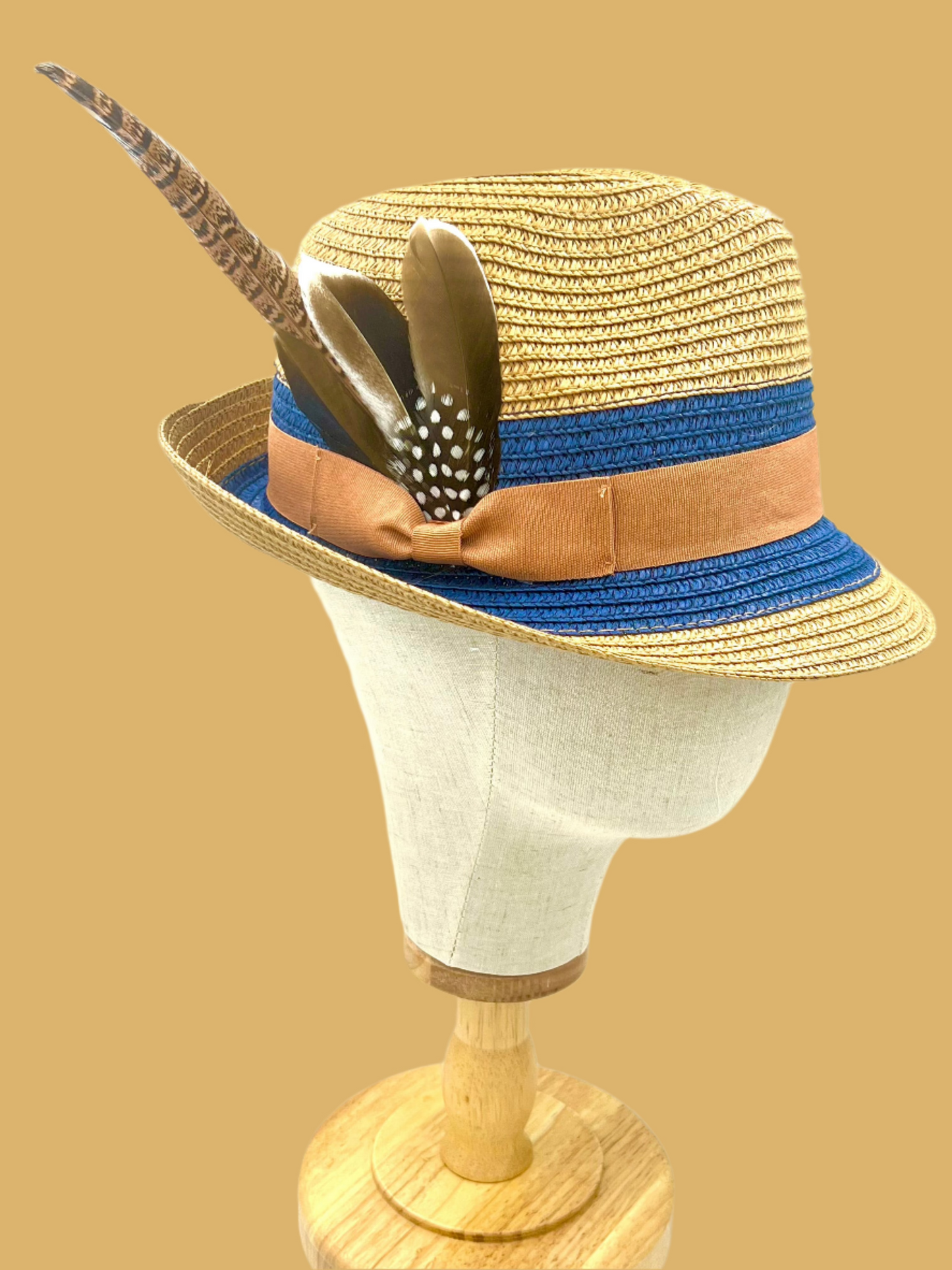Luxury Jazz Fedora Hat-Carmel - Accessorizmee