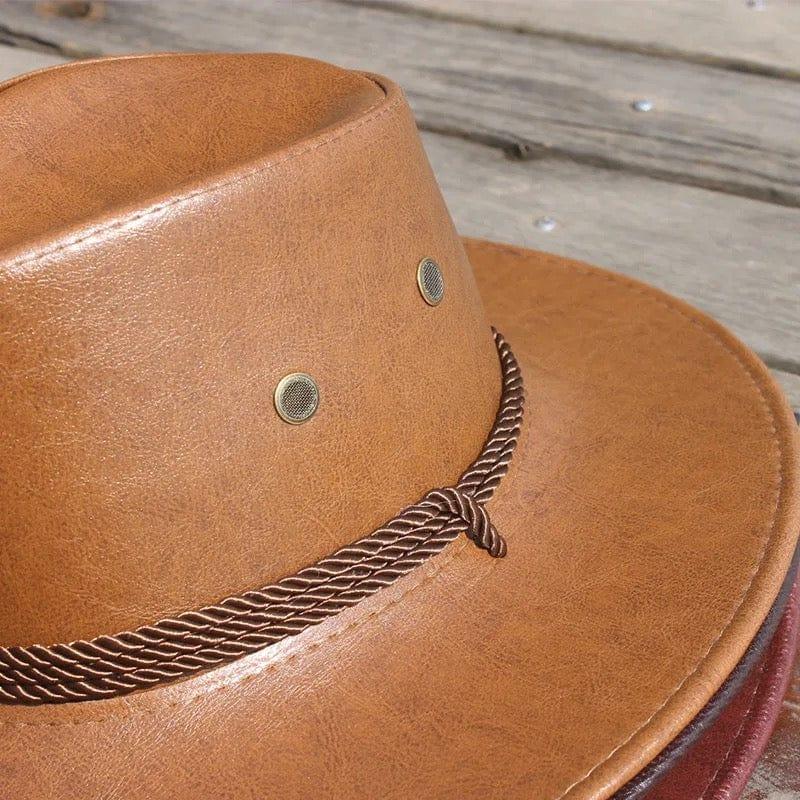 Leather Cowboy hat - Accessorizmee