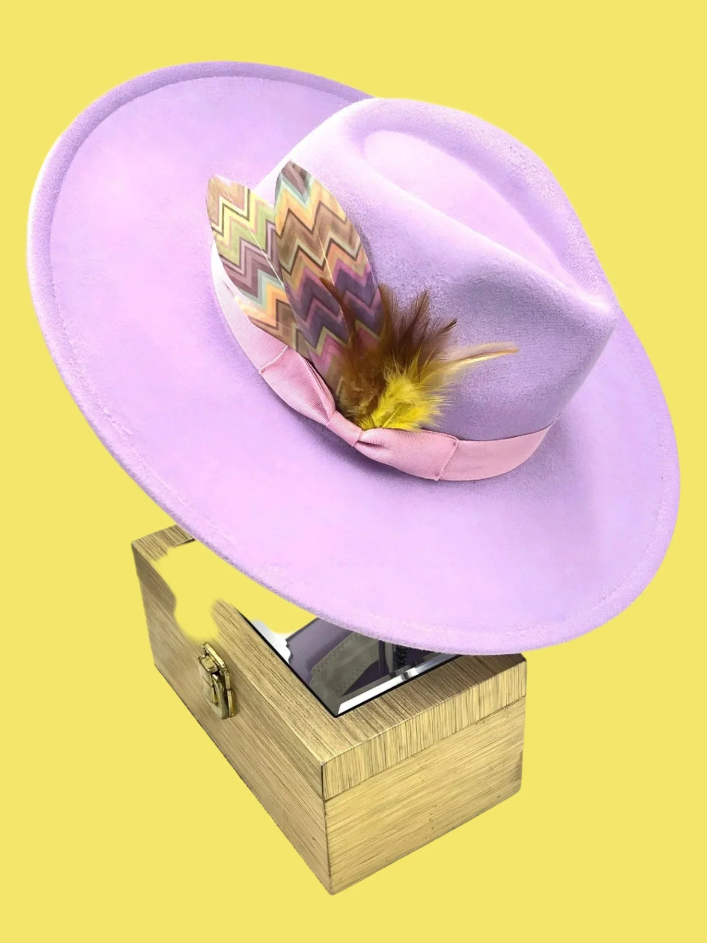 Luxury Bow tie Fedora Hat -Geo - Accessorizmee