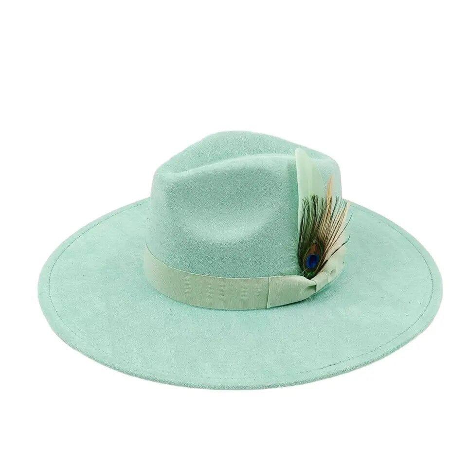 Luxury Fedora Hat-mintluster - Accessorizmee