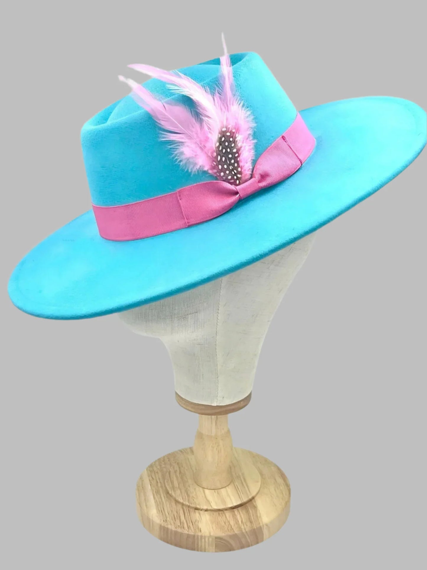 Luxury Round Fedora Hat-Pink - Accessorizmee