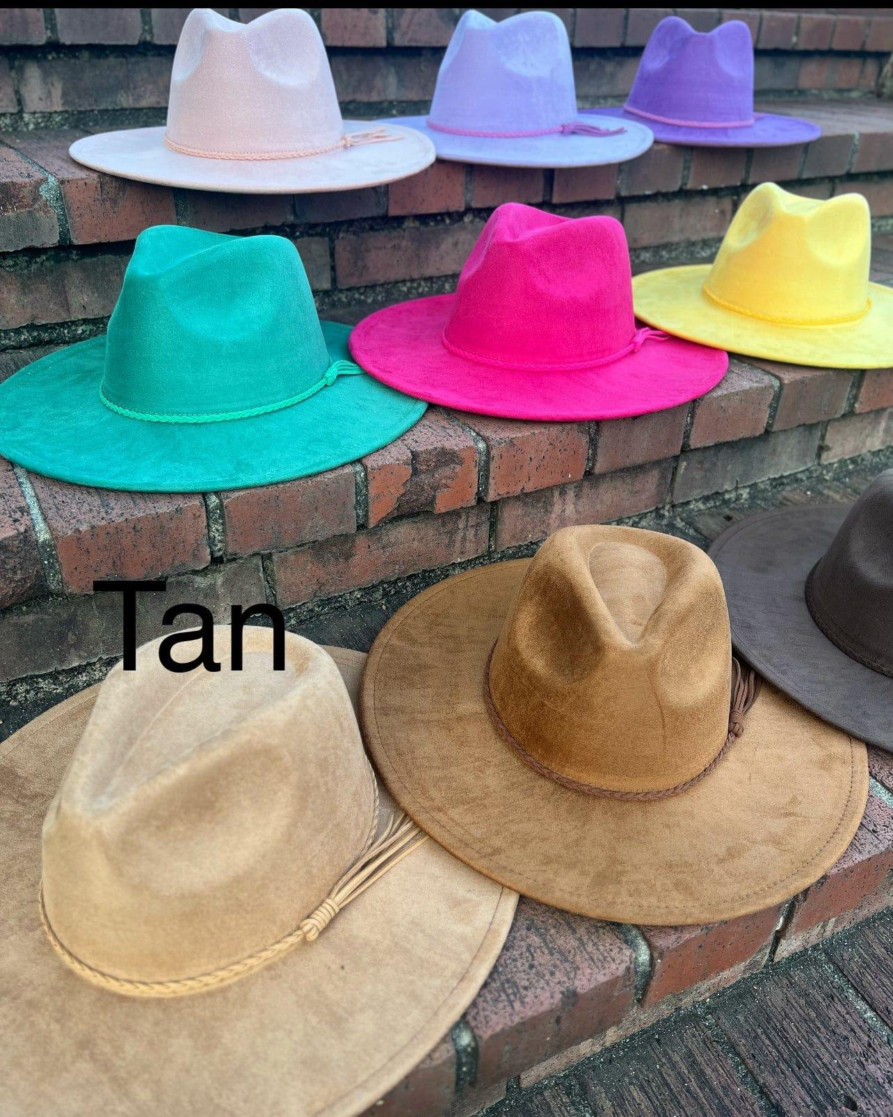 Premium Vegan Tribal Suede Fedora Hat - Accessorizmee
