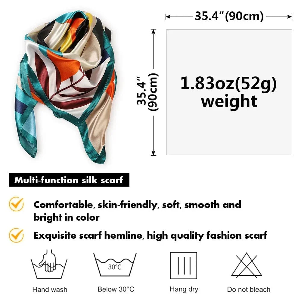 Satin Multi Color scarf - Accessorizmee