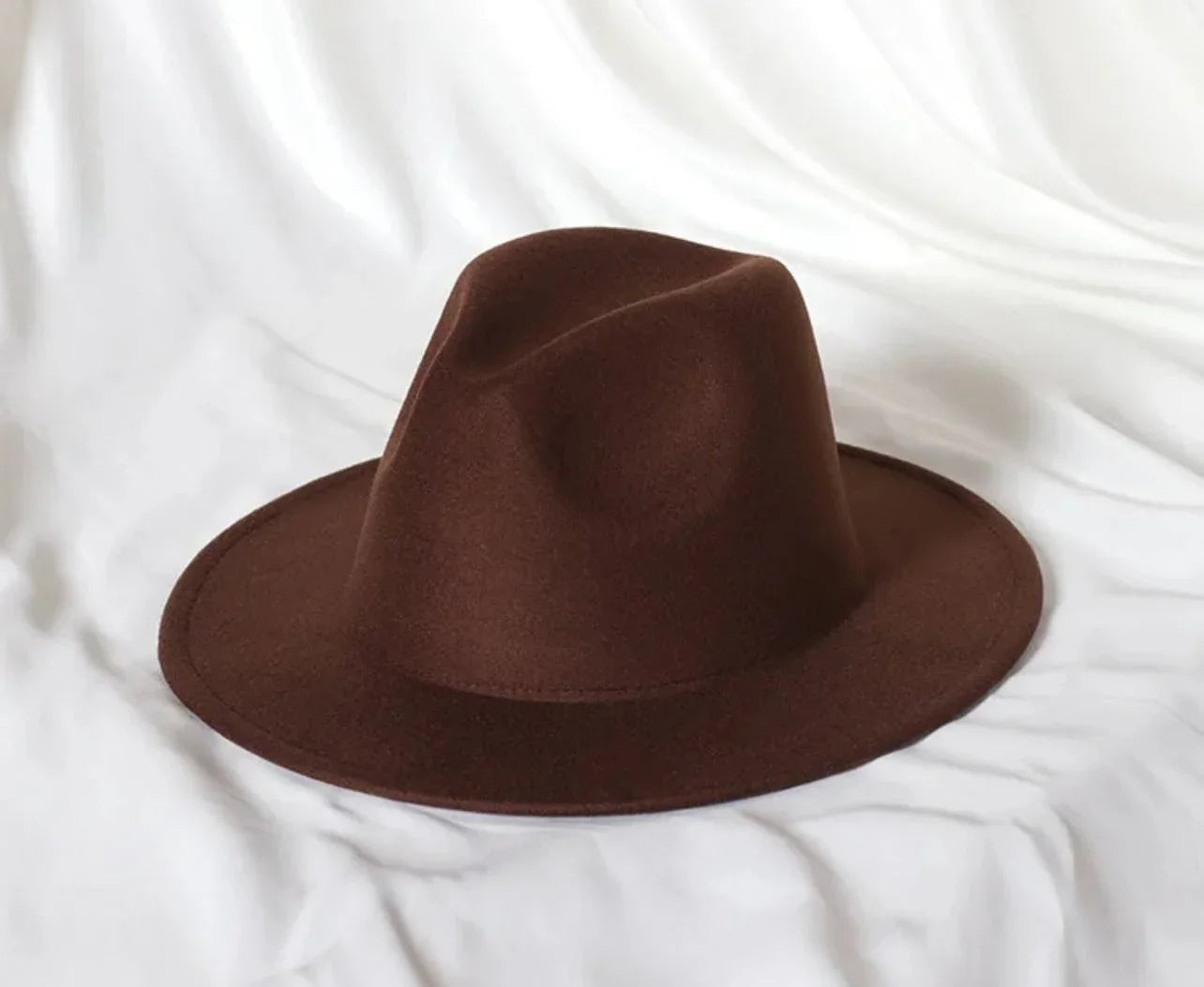 Solid Stiff Fedora - Accessorizmee