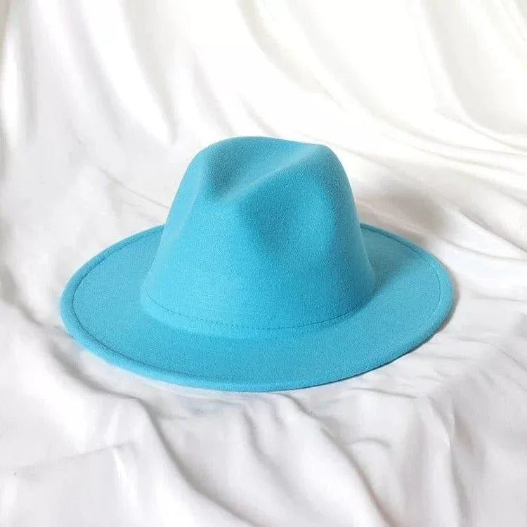 Solid Stiff Fedora - Accessorizmee