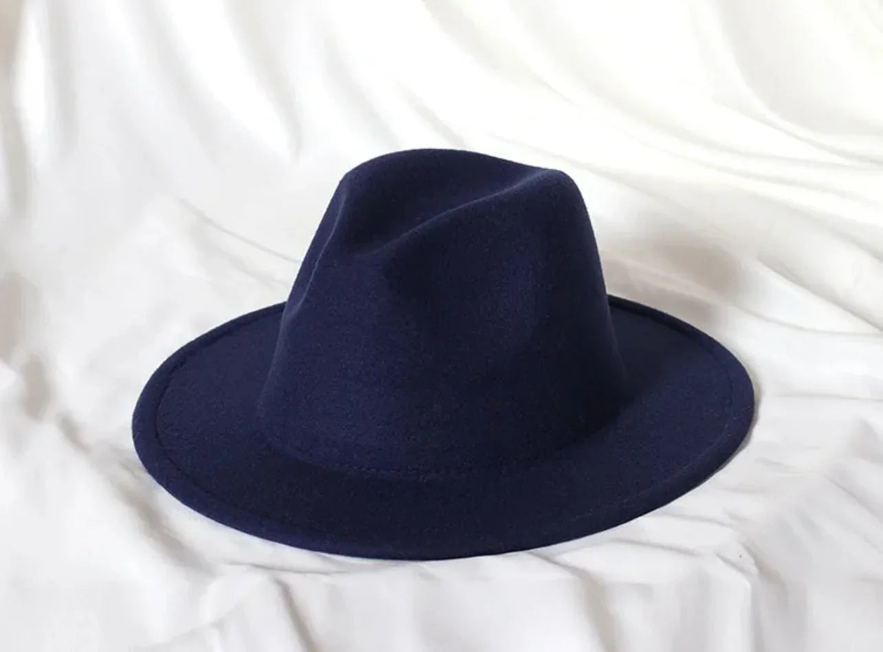 Solid Stiff Fedora - Accessorizmee