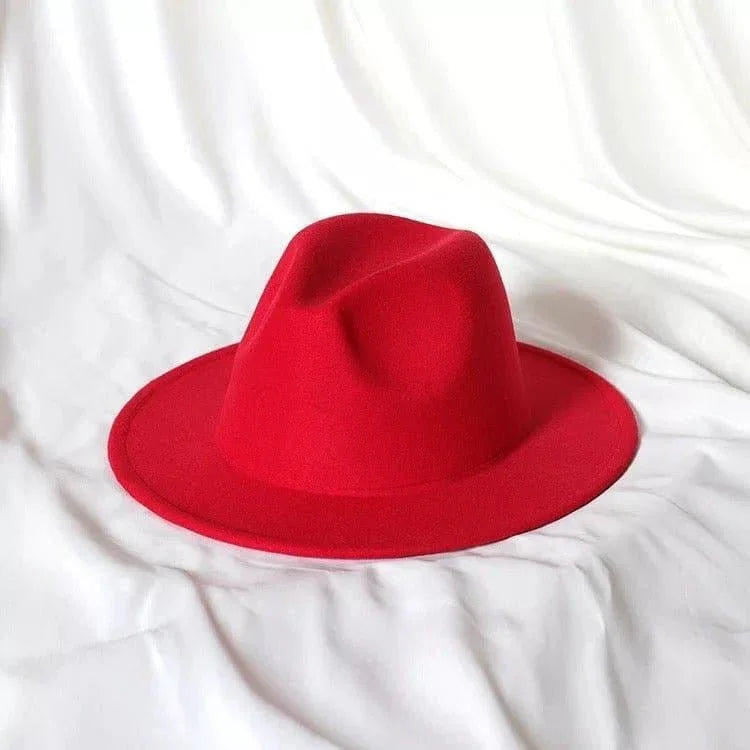 Solid Stiff Fedora - Accessorizmee