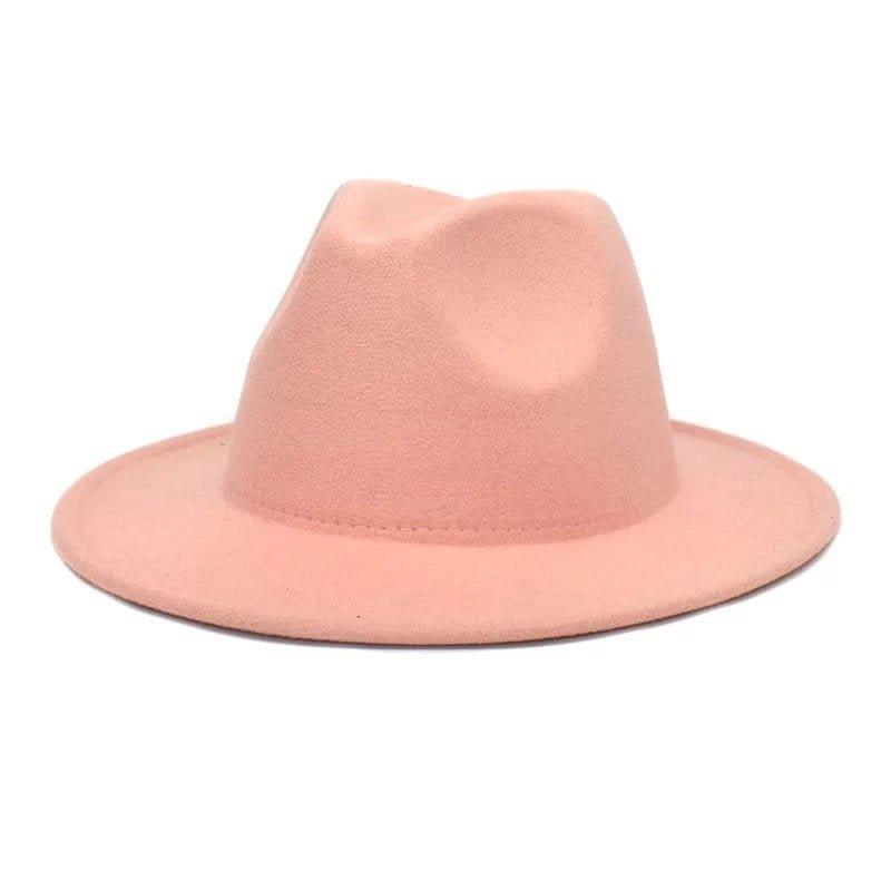 Solid Stiff Fedora - Accessorizmee