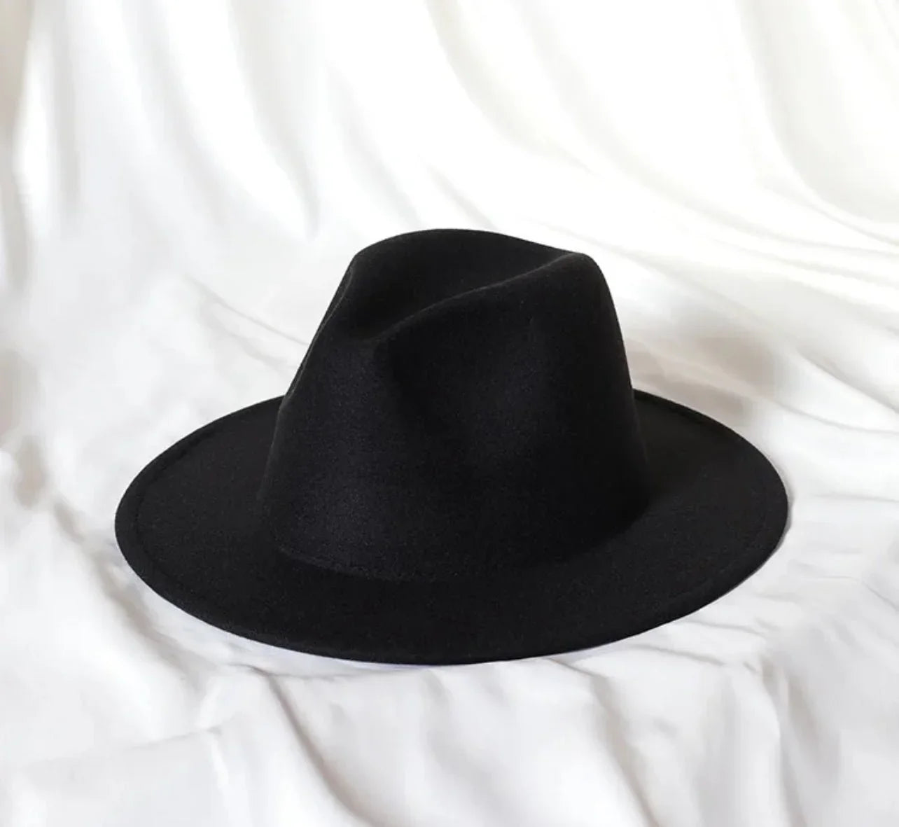 Solid Stiff Fedora - Accessorizmee