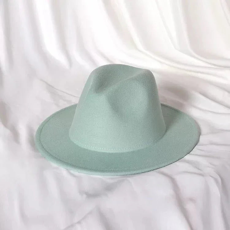Solid Stiff Fedora - Accessorizmee