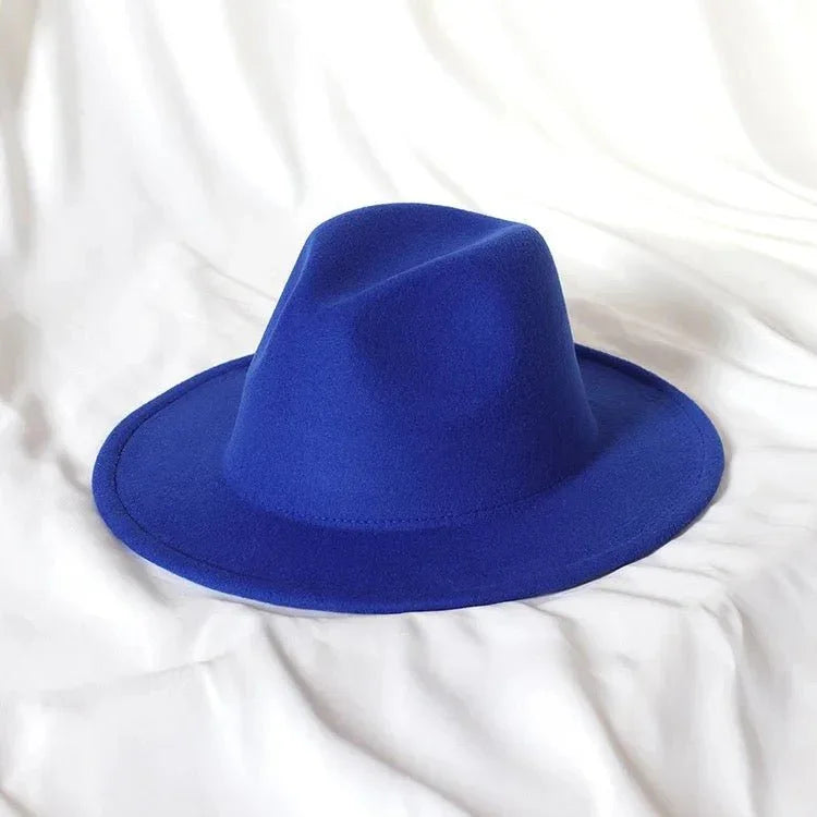 Solid Stiff Fedora - Accessorizmee