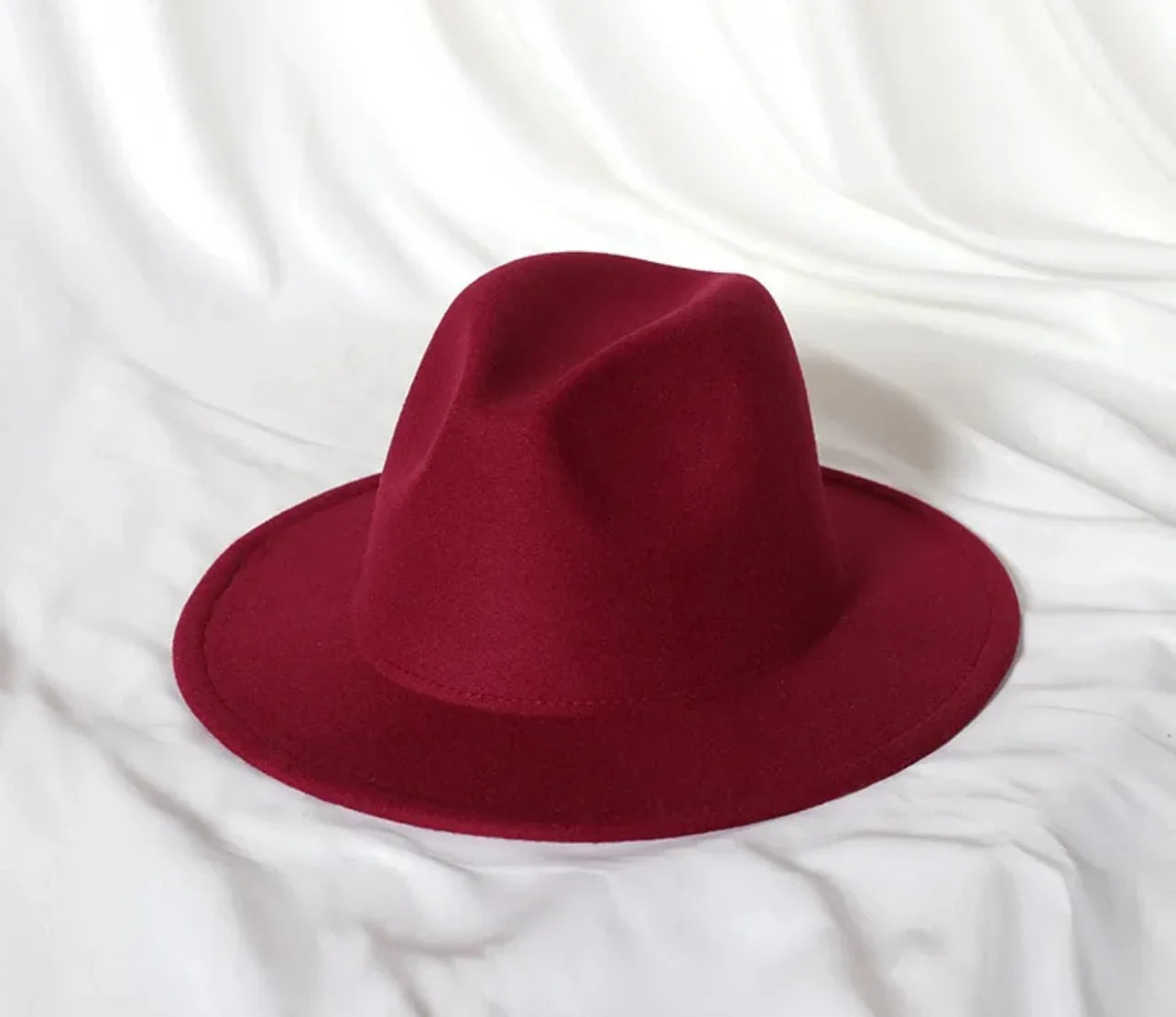 Solid Stiff Fedora - Accessorizmee