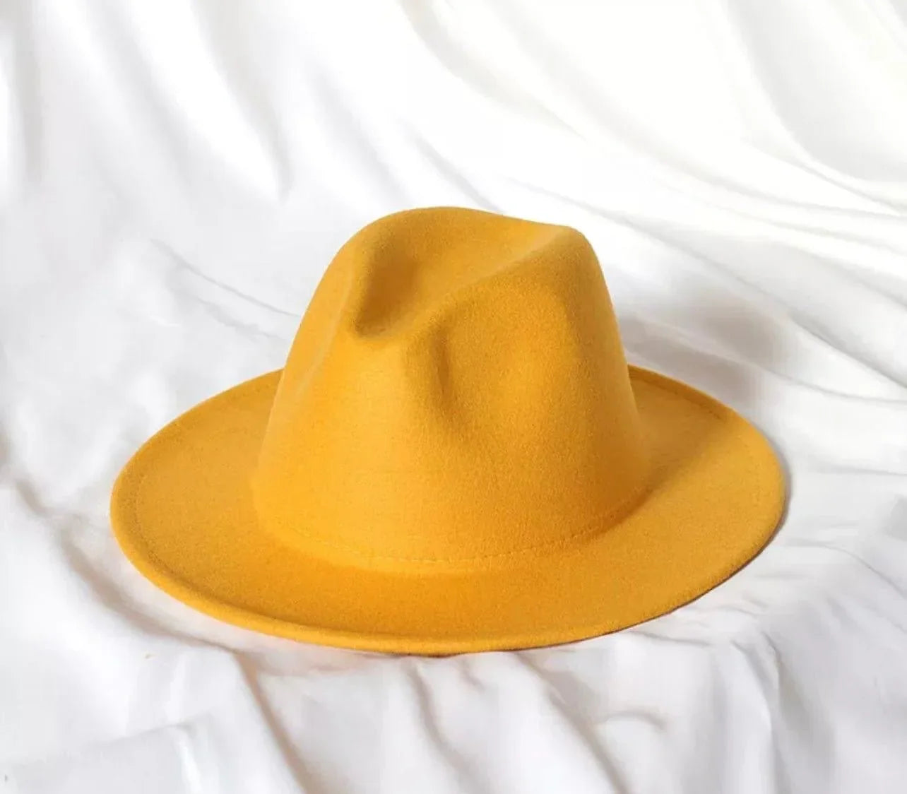 Solid Stiff Fedora - Accessorizmee
