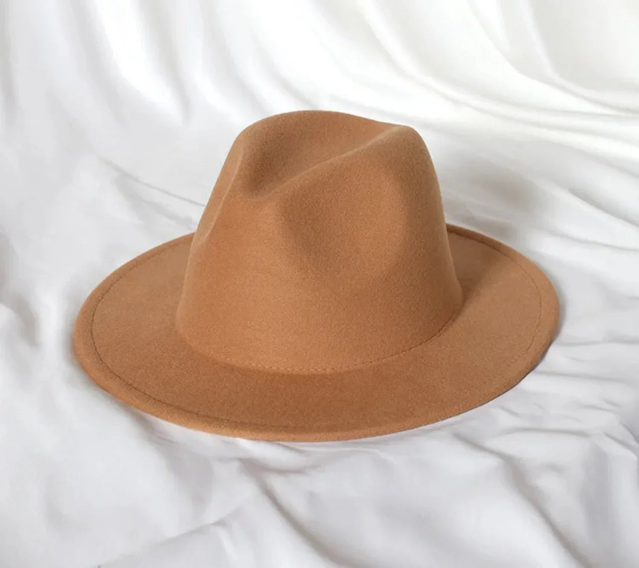 Solid Stiff Fedora - Accessorizmee
