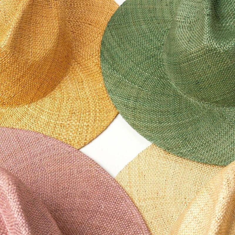 Spring Hand Woven stiff Straw Fedora - Accessorizmee