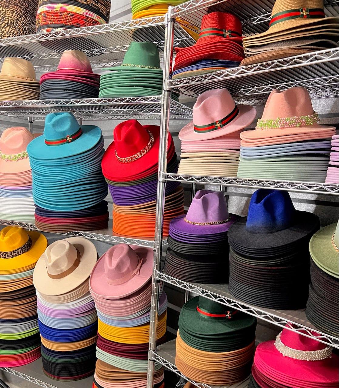 Wide Stiff Brim Fedora - Unisex Adjustable Cotton & Polyester Hat with 10cm Brim & 12cm Height - Sun Protection Fashion Accessory - Accessorizmee