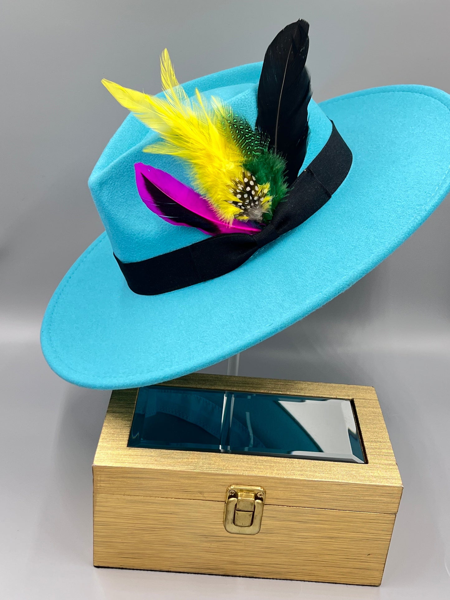 Luxury Bow Tie Fedora Hat -Nola - Accessorizmee