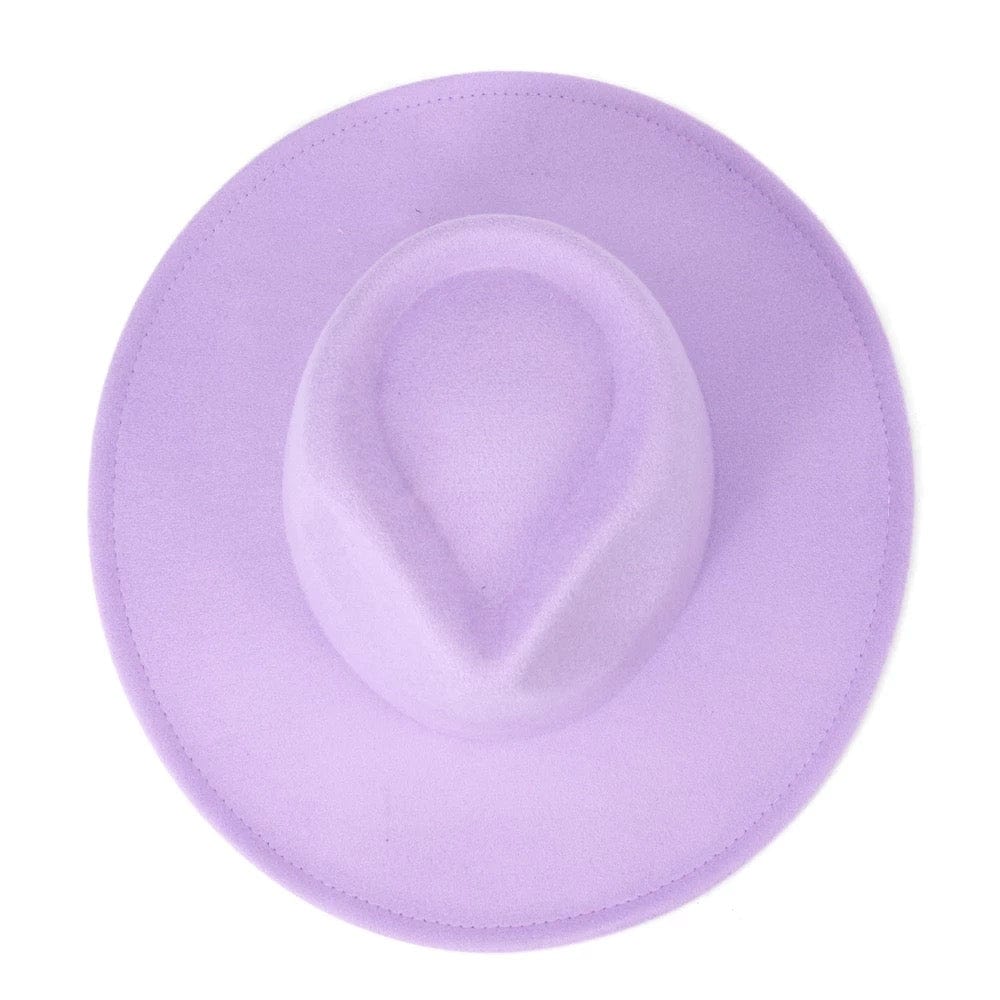 Lavender Wide Brim Fedora - Stylish Sophistication - Accessorizmee