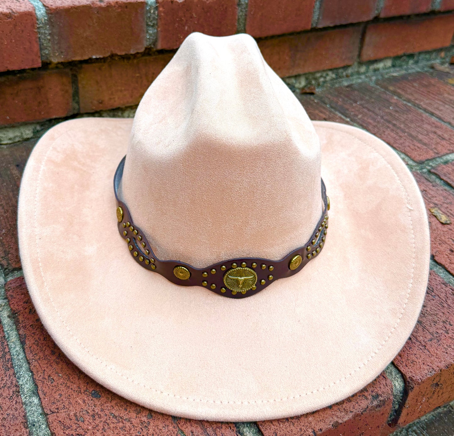 Premium Suede Cowboy Hat - Sanded Design, Unisex ,Adjustable & Stylish Suitable for Pyrography, Laser Engraving