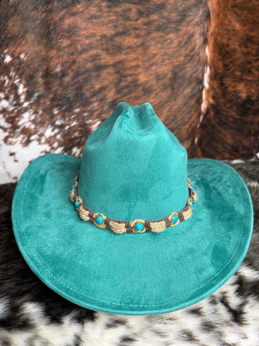 Premium Suede Cowboy Hat - Adjustable Straps Inside, Unisex Design, Size 56-58cm, Western Style, Fashionable & Functional, Shipped in a Box - Accessorizmee