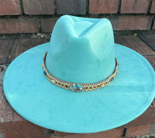 Rockme Suede wide brim Fedora