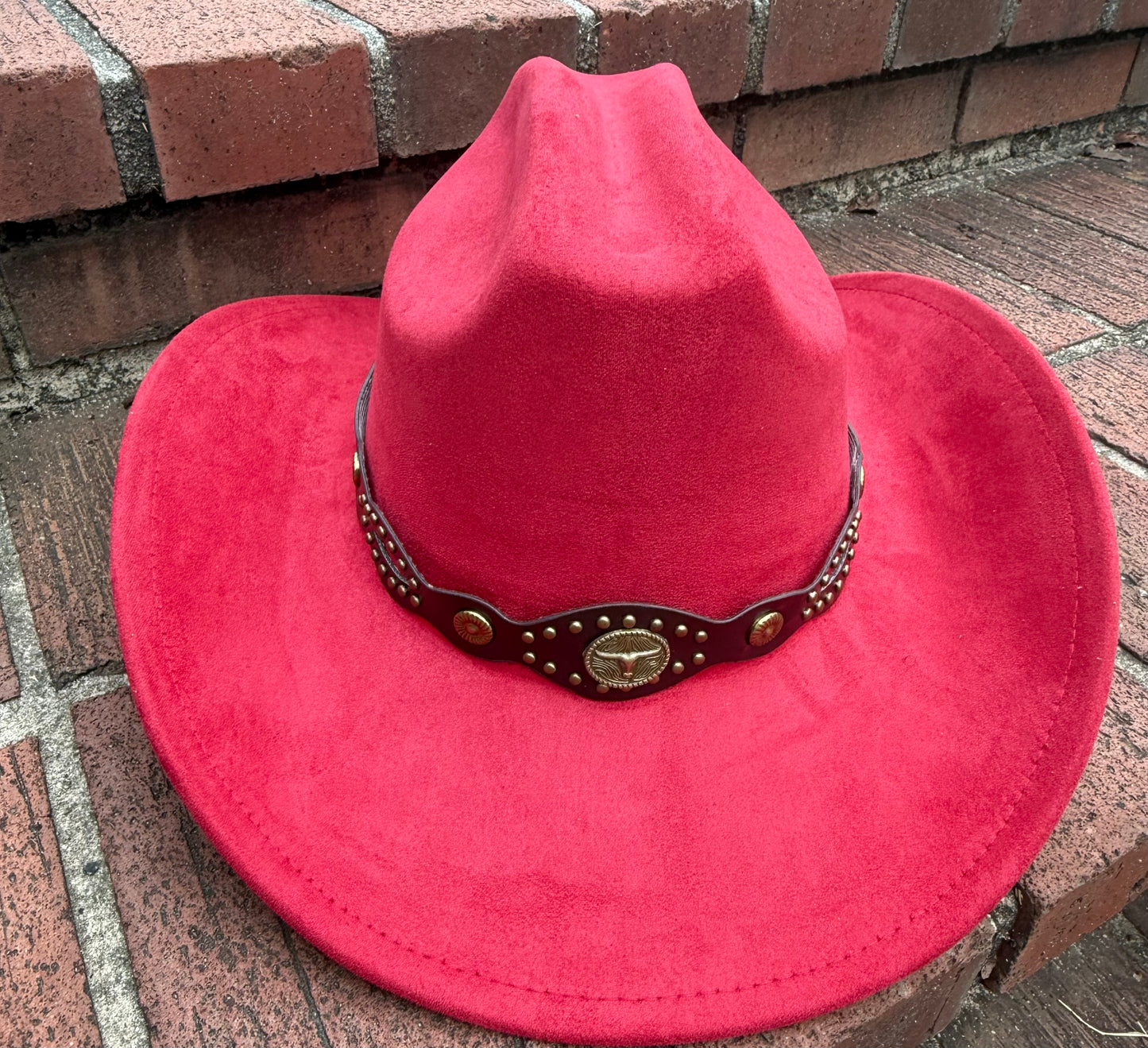 Premium Suede Cowboy Hat - Sanded Design, Unisex ,Adjustable & Stylish Suitable for Pyrography, Laser Engraving