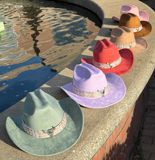Premium Roughstock Suede pinched Cowboy Hat