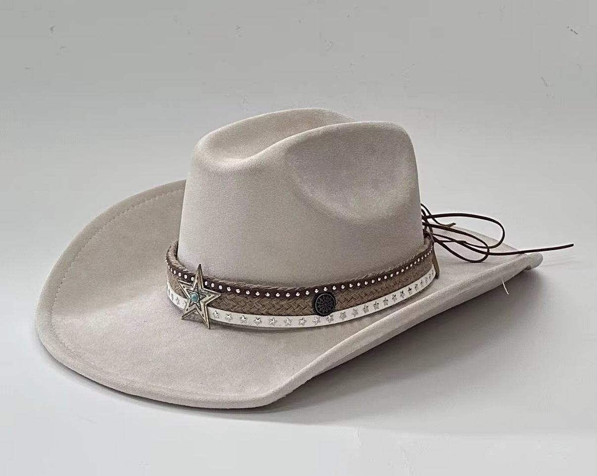 Premium Stardust Suede pinched Cowboy Hat
