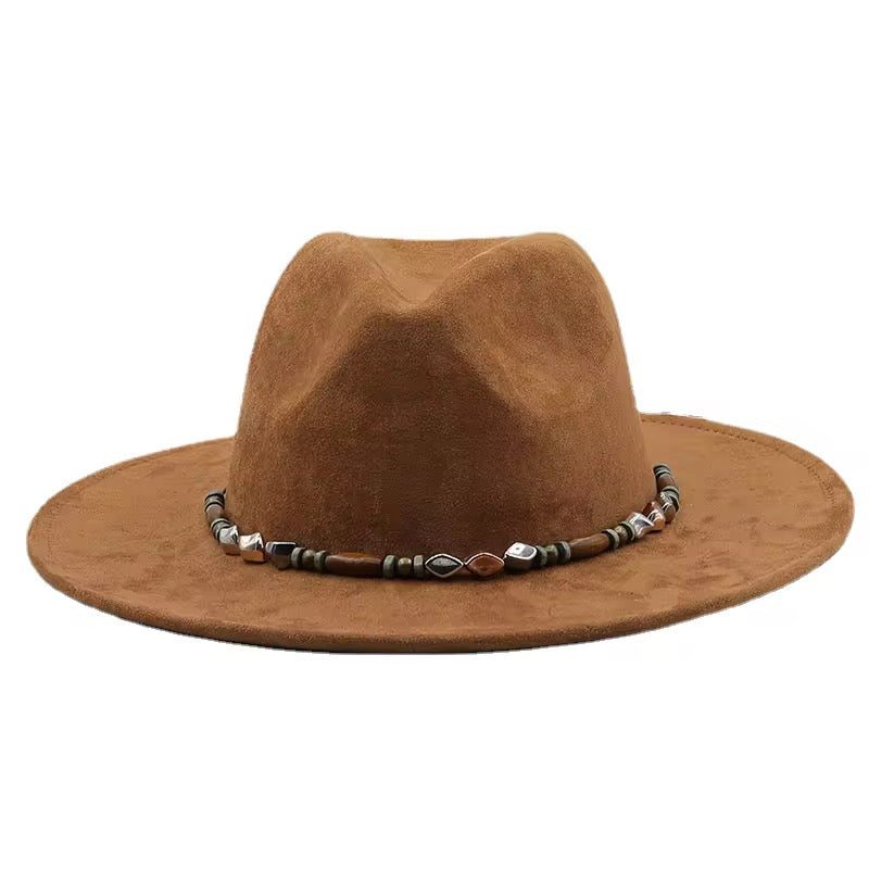 Kos Suede Fedora Hat