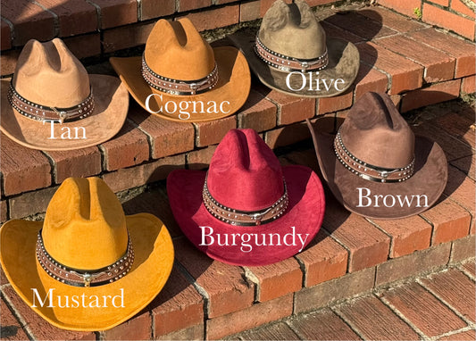 At Dusk Suede Cowboy Hat - Accessorizmee