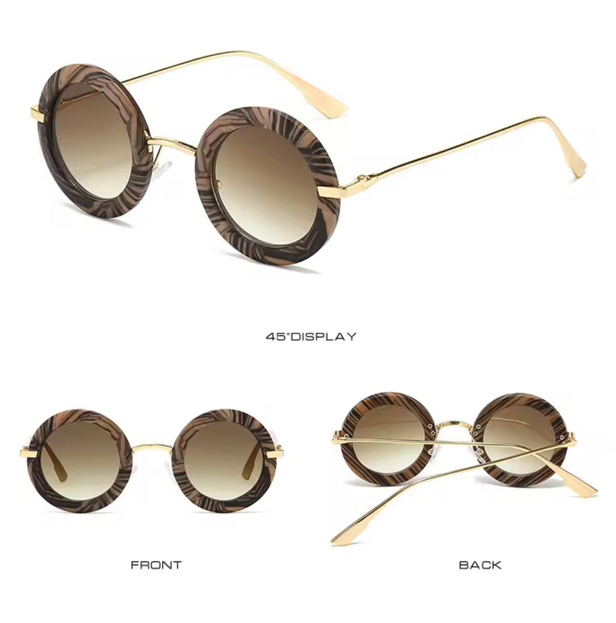 Peak Statement Sunglasses, Durable Resin & Metal Unisex Design - Lightweight - Accessorizmee