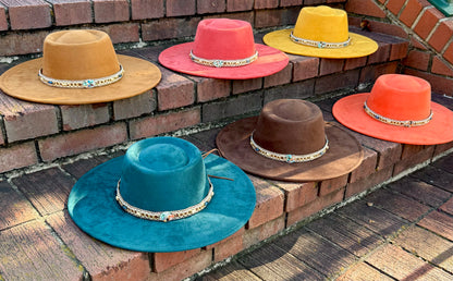 Round Rockme Boater Brim Fedora Hat