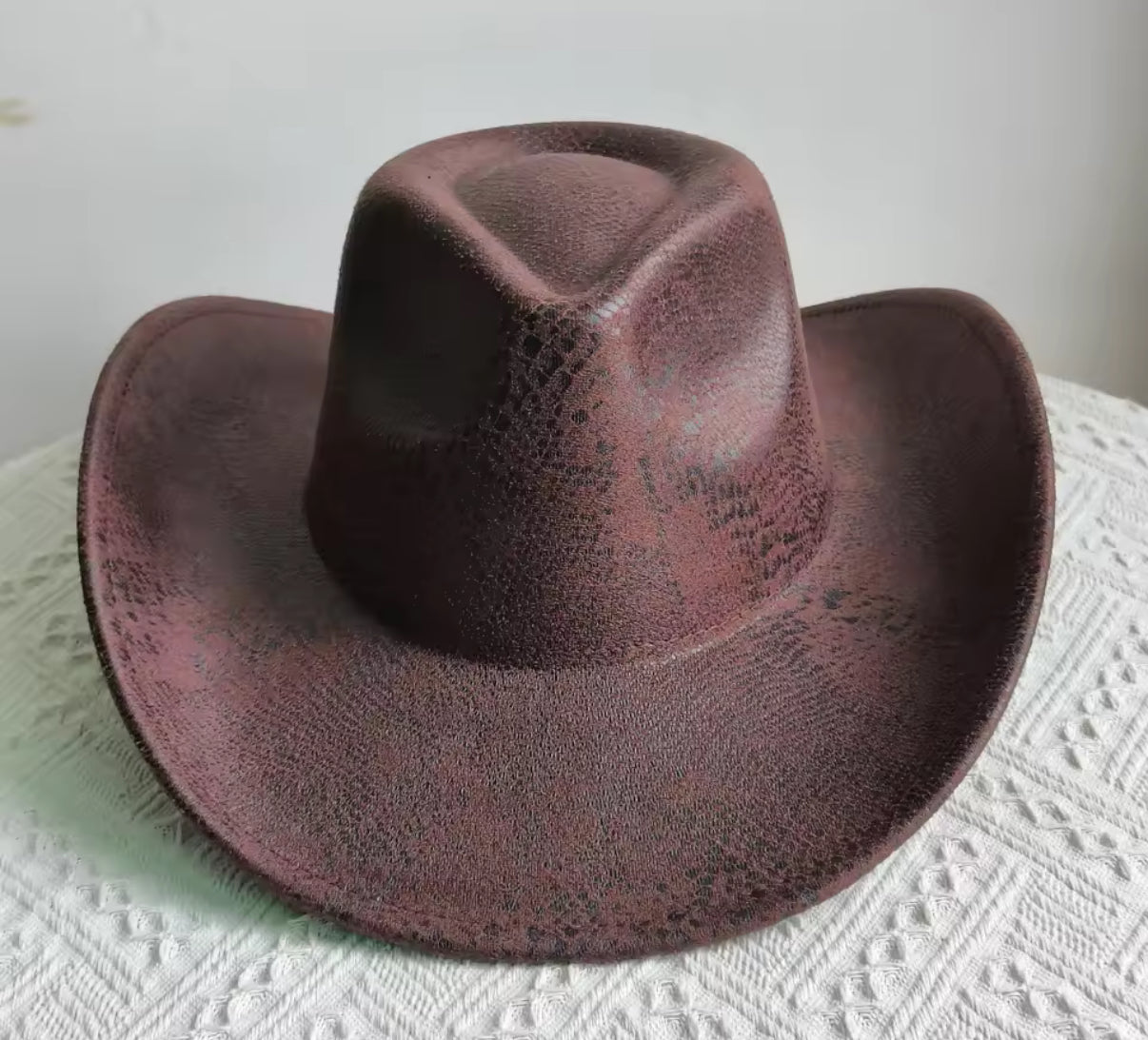 Snake Print Cowboy Hat - Accessorizmee