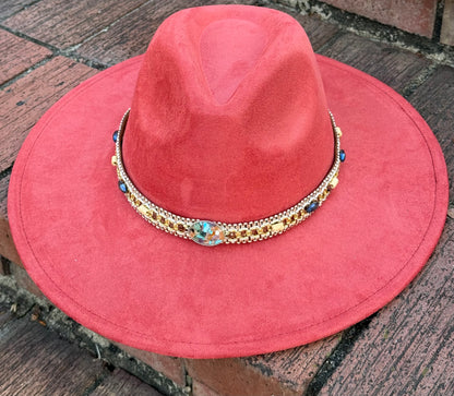 Rockme Suede Wide Brim Fedora