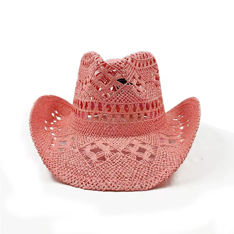 Hand Woven Straw Cowboy Hat