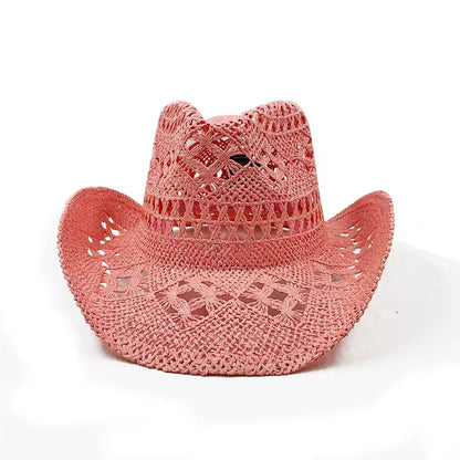 Hand Woven Straw Cowboy Hat