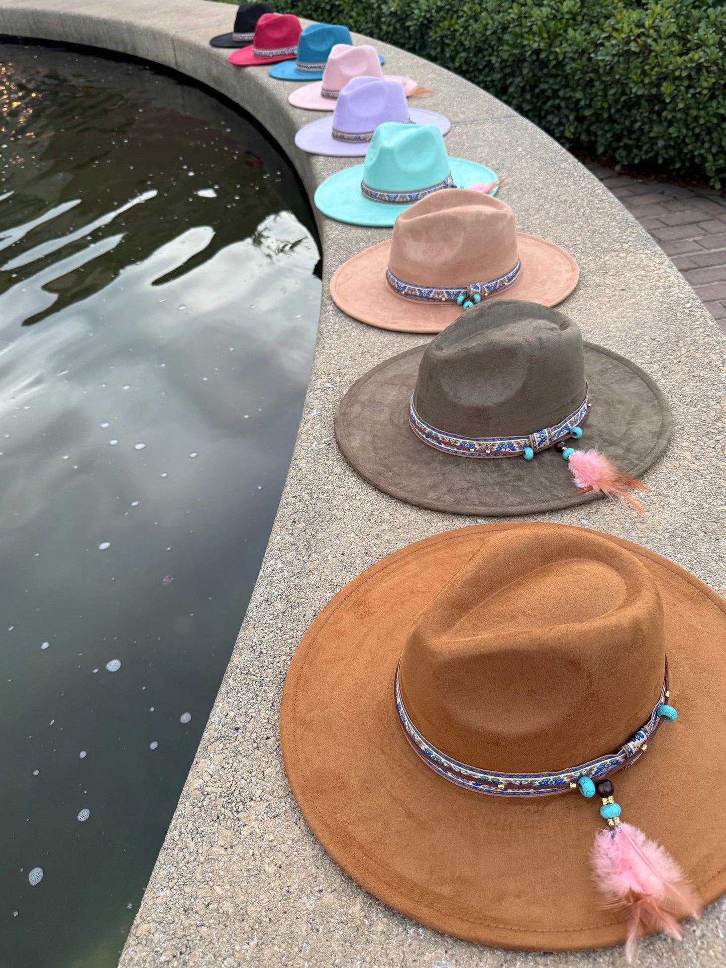 Dreams Suede Wide Brim Hat