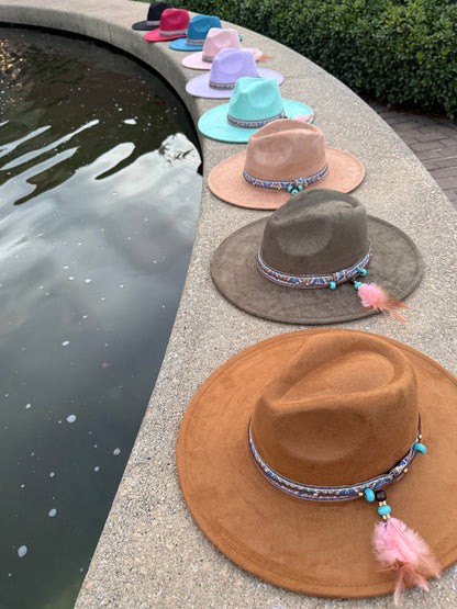 Dreams Suede Wide Brim Hat