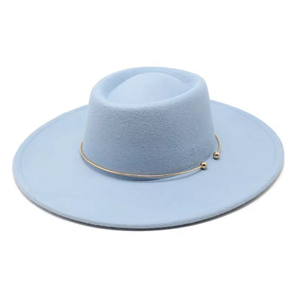 Round Radiant Widebrim Fedora- Red - Accessorizmee