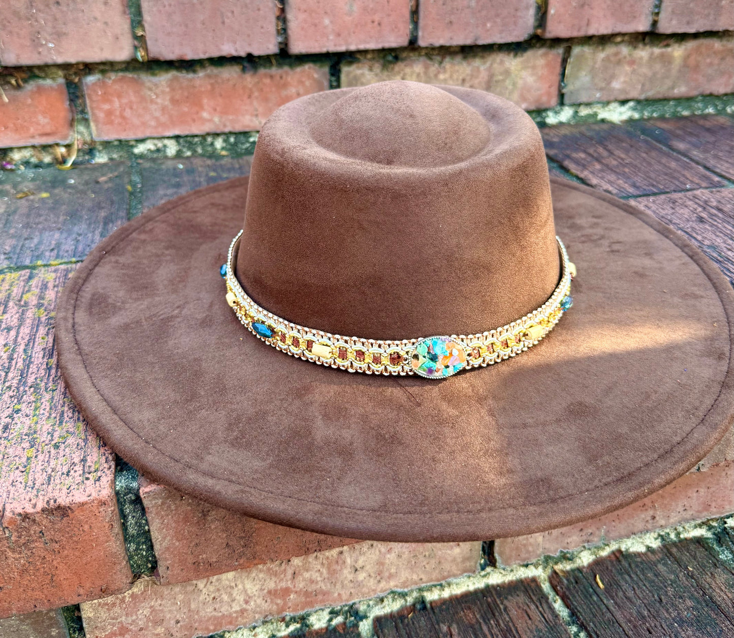 Round Rockme Boater Brim Fedora Hat
